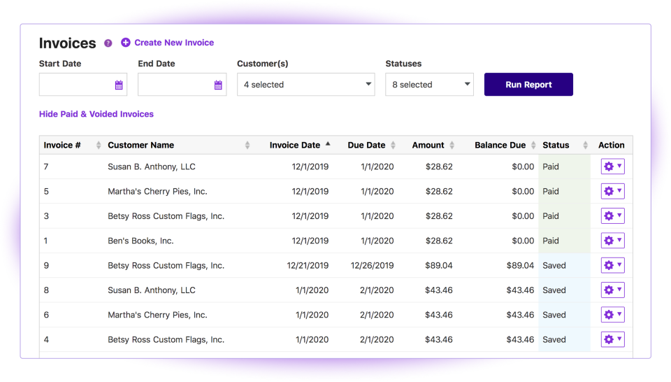 screenshot of Patriot Accounting